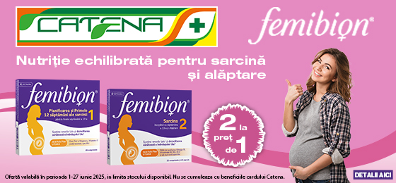 Nutritie echilibrata pentru sarcina si alaptare cu Femibion 