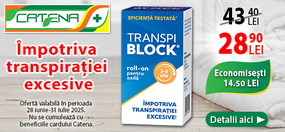 Transpiblock, un aliat de incredere impotriva transpiratiei excesive