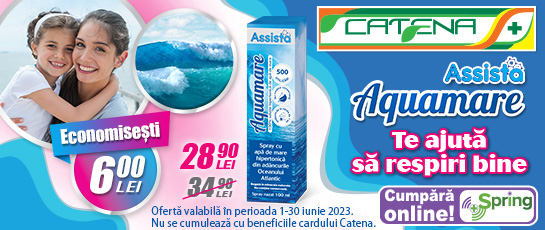 Spray-ul hipertonic Aquamare curata si desfunda nasul 