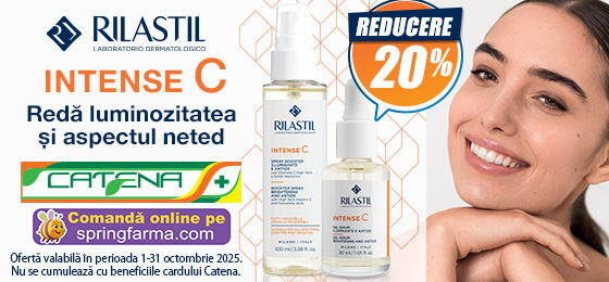 Reda luminozitatea si aspectul neted al tenului cu produsele din gama Rilastil Intense C 