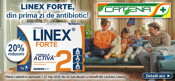 Linex Forte, indicat pentru echilibrul florei intestinale 