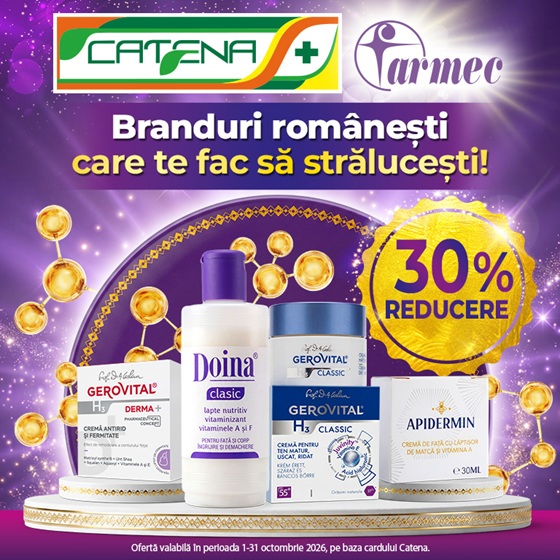 Produse romanesti care te fac sa stralucesti! Ai 30% reducere!