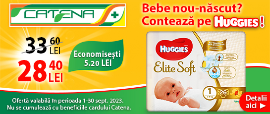 Bebe nou-nascut? Conteaza pe Huggies! 