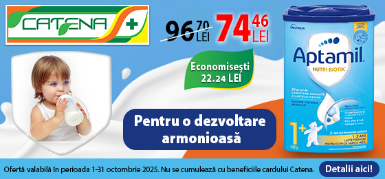 Aptamil Nutri-Biotik 1+, pentru o dezvoltare sanatoasa