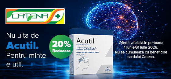 Nu uita de Acutil. Pentru minte e util