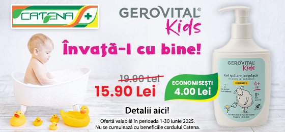 Gerovital kids. Invata-l cu bine!