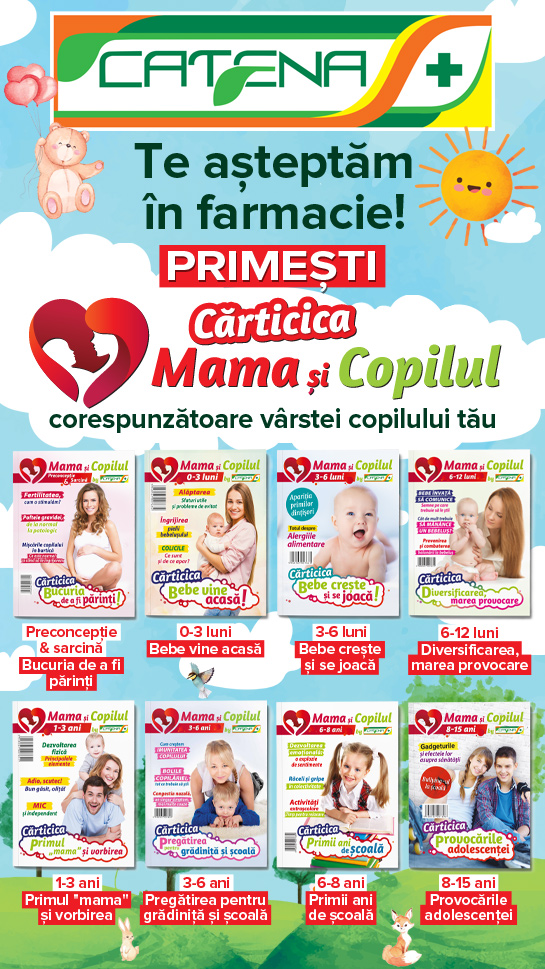 Te asteptam in farmacie! Primesti Carticica Mama si Copilul! 