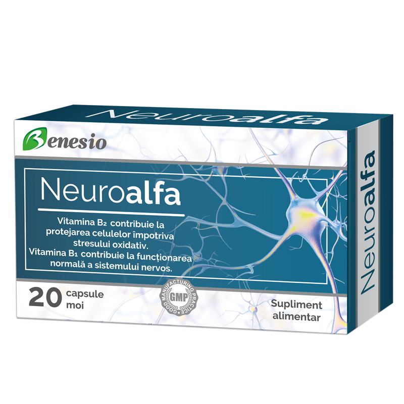 Neuroalfa, 20 capsule moi, BENESIO