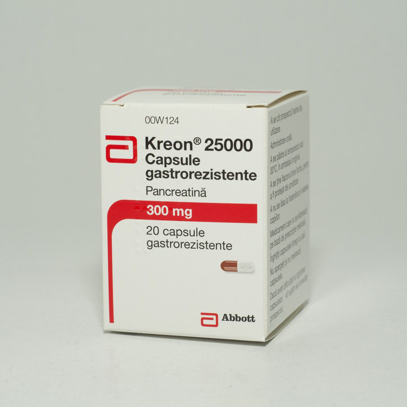 Kreon 25.000UI 300mg, 20 capsule | Catena.ro