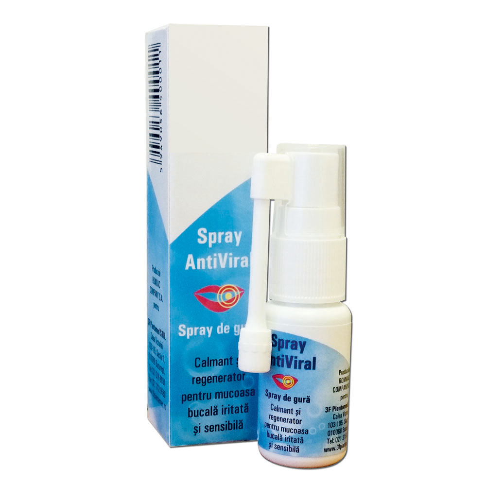 Spray antiviral pentru cavitatea bucala, 15 ml, 3FPLANTAMED
