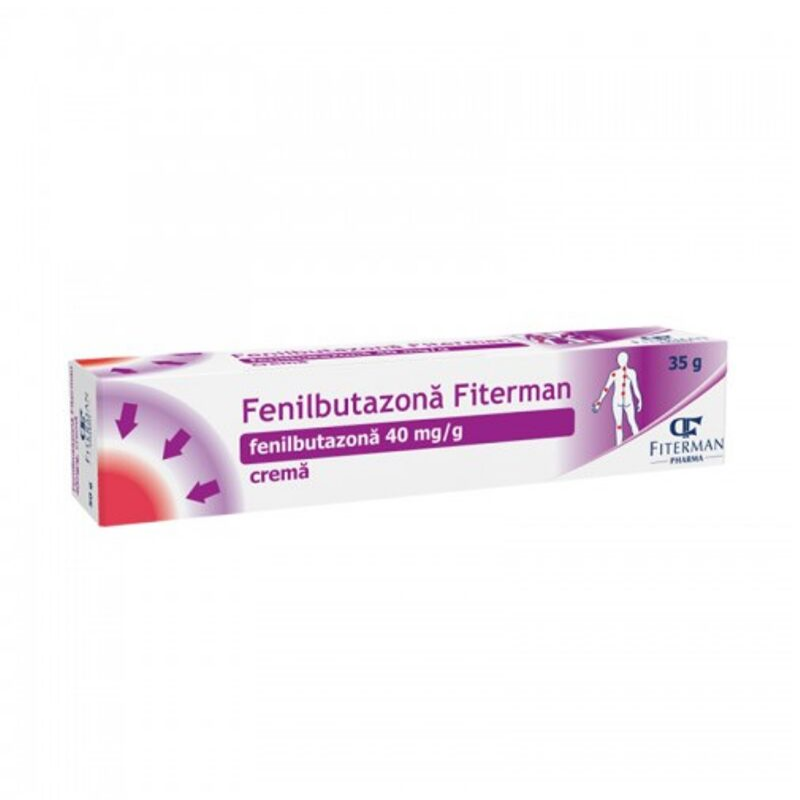 Fenilbutazonă 40 mg/g, cremă, 50 g, Fiterman