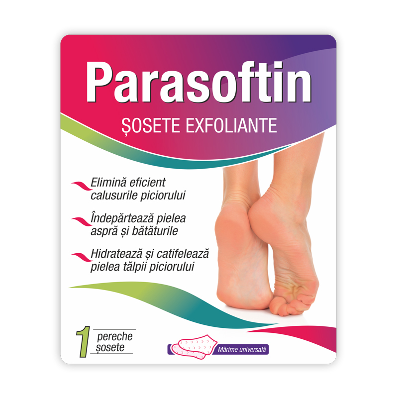 Parasoftin sosete exfoliante X 1 pereche