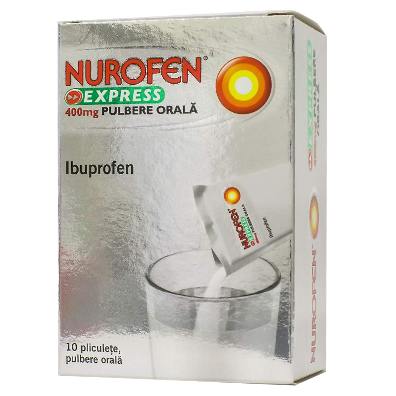 Nurofen Express 400 Mg 10 Plicuri Pulbere Orala Catena