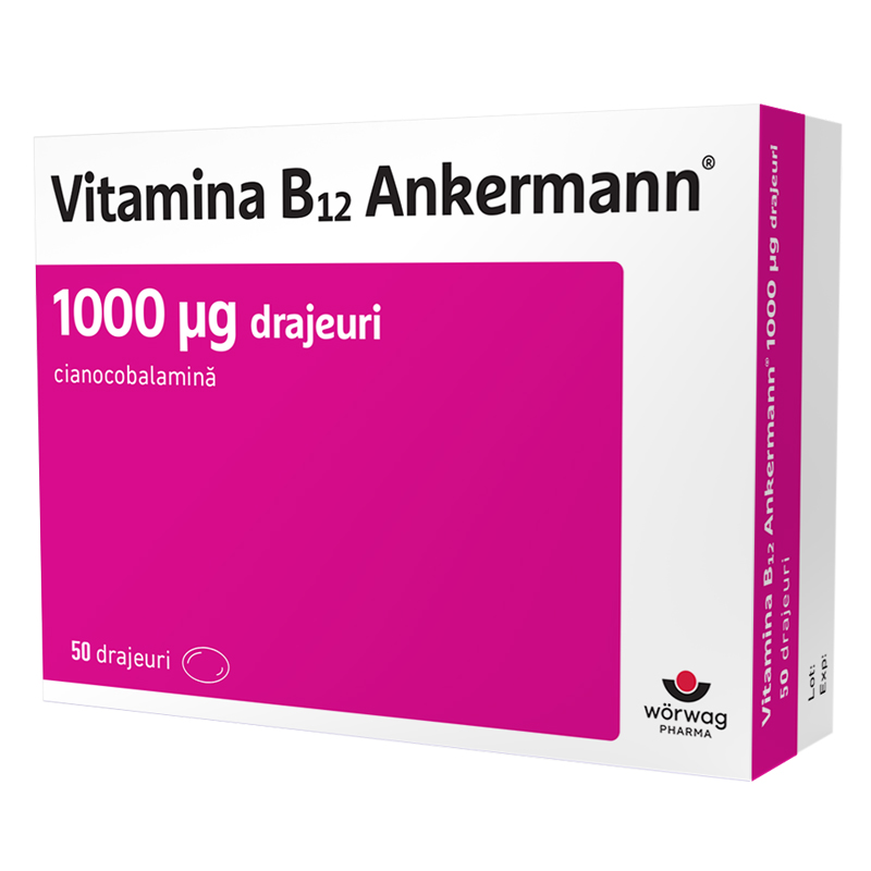 January rich Which one Vitamina B12 Ankermann 1000 mcg X 50 drajeuri