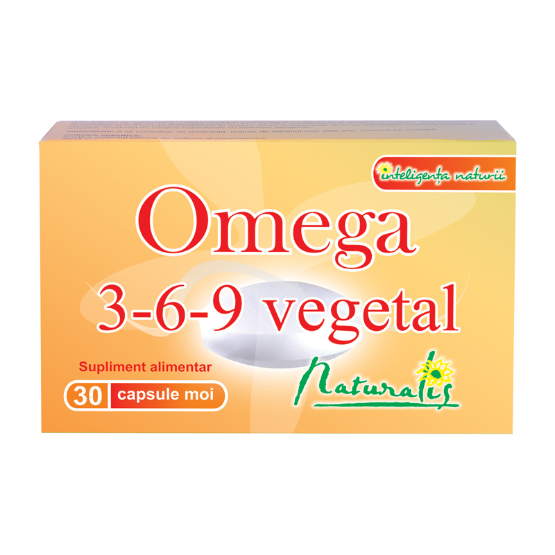 Omega 3 & Omega 6 Vegetal 600 mg, 60 capsule