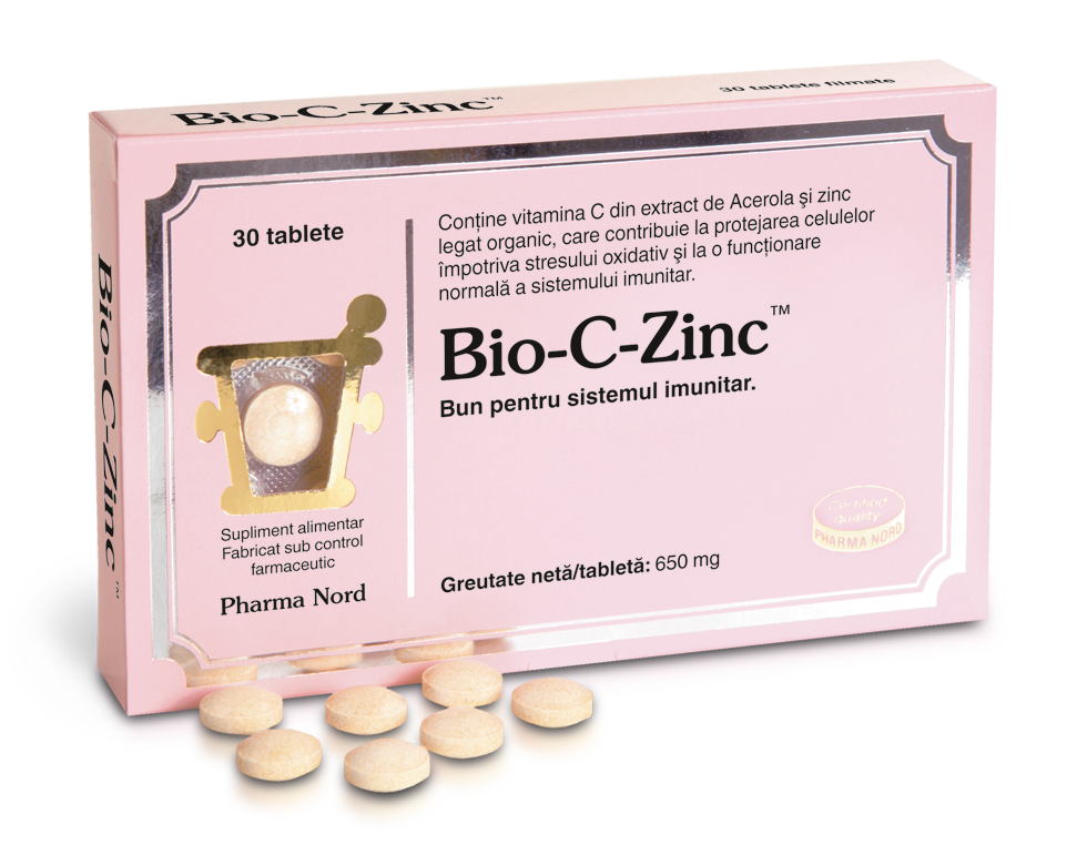 Bio-C-Zinc, 30 tablete masticabile