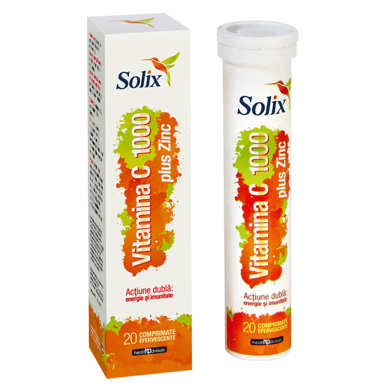 Solix Vitamina C 1000 Plus Zinc Comprimate Efervescente Catena Preturi Mici Solix Vitamina C 1000 Plus Zinc Comprimate Efervescente Catena Preturi Mici