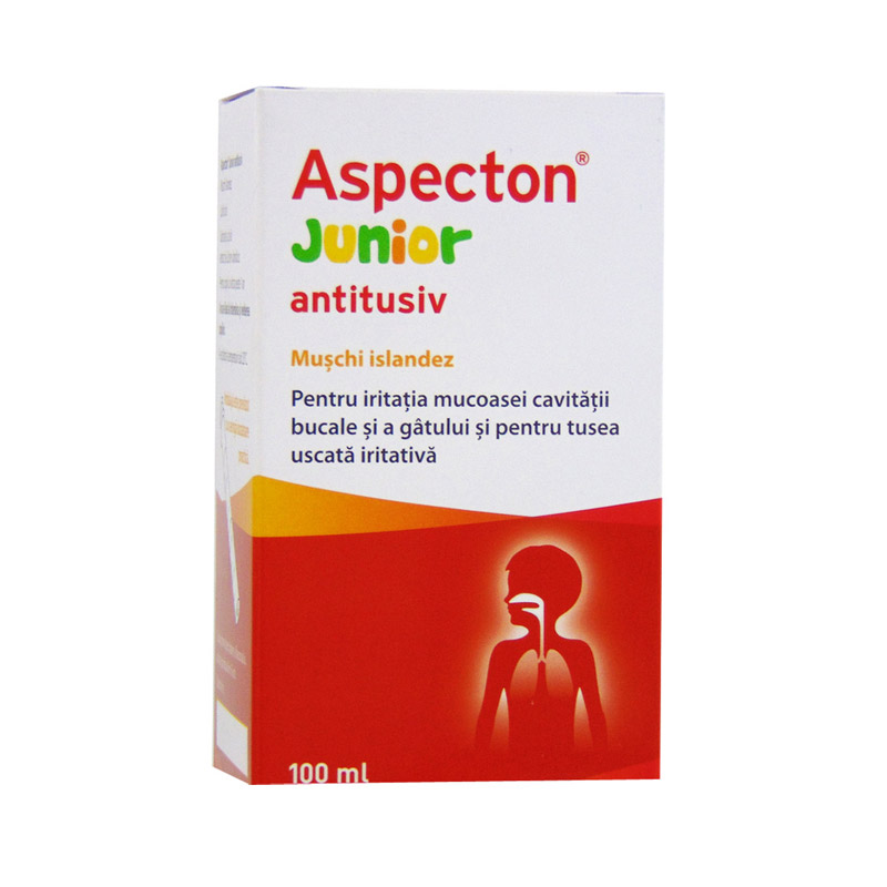 Aspecton Junior Antitusiv 100 Ml Lichid Oral Catena Preturi Mici