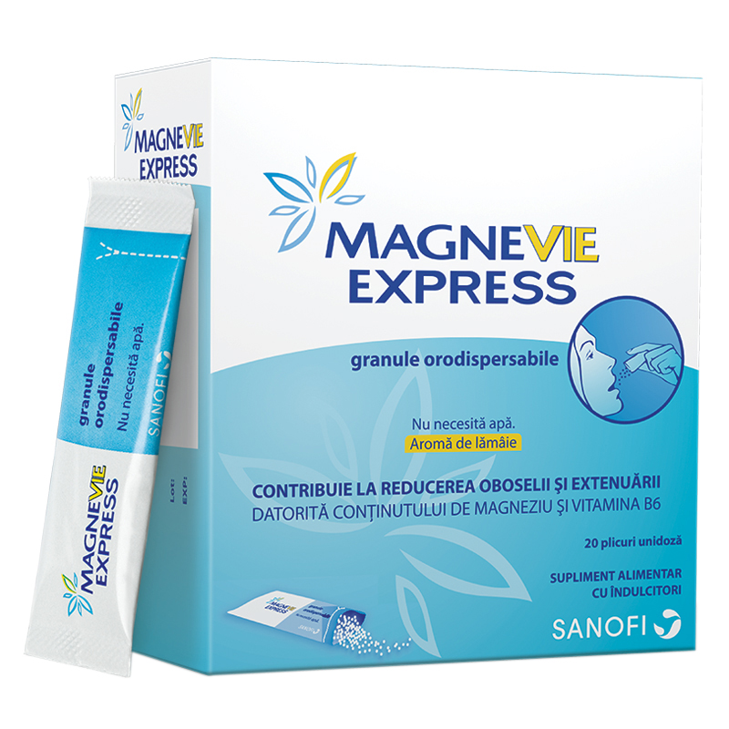 MagneVie Express X 20 plicuri granule orodispersabile