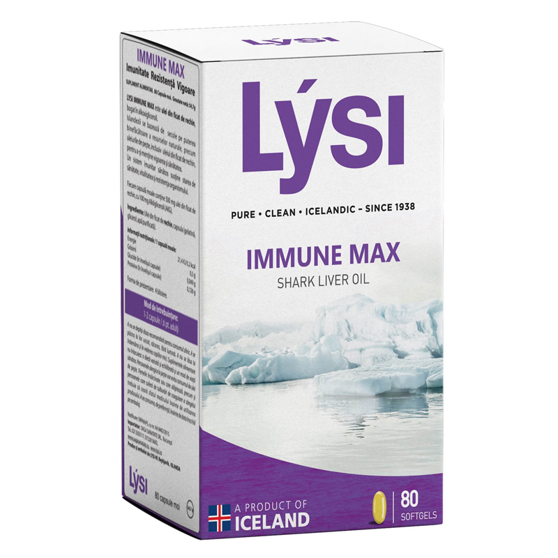 LYSI Immune max ulei ficat de rechin X 80 capsule