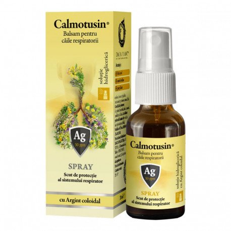Calmotusin Spray cu argint coloidal, 20 ml, Dacia Plant