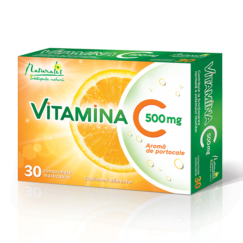 Naturalis Vitamina C 500 mg X 30 comprimate masticabile