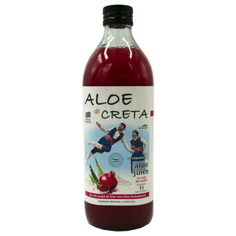 ALOE DI CRETA Aloe Vera cu Rodie, 1000 ml