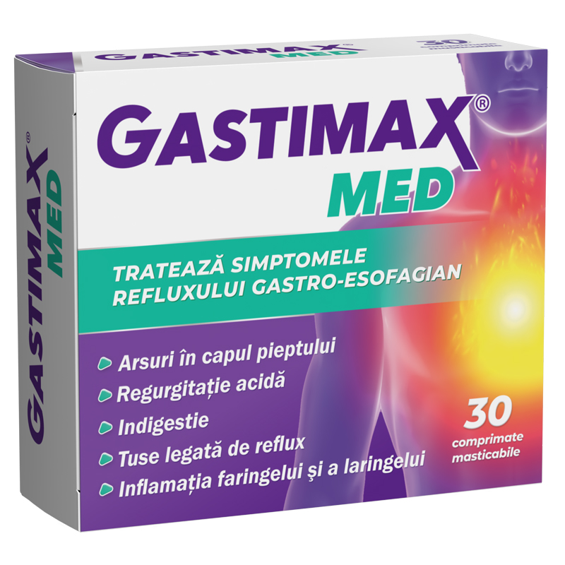 Gastimax Med X 30 comprimate masticabile