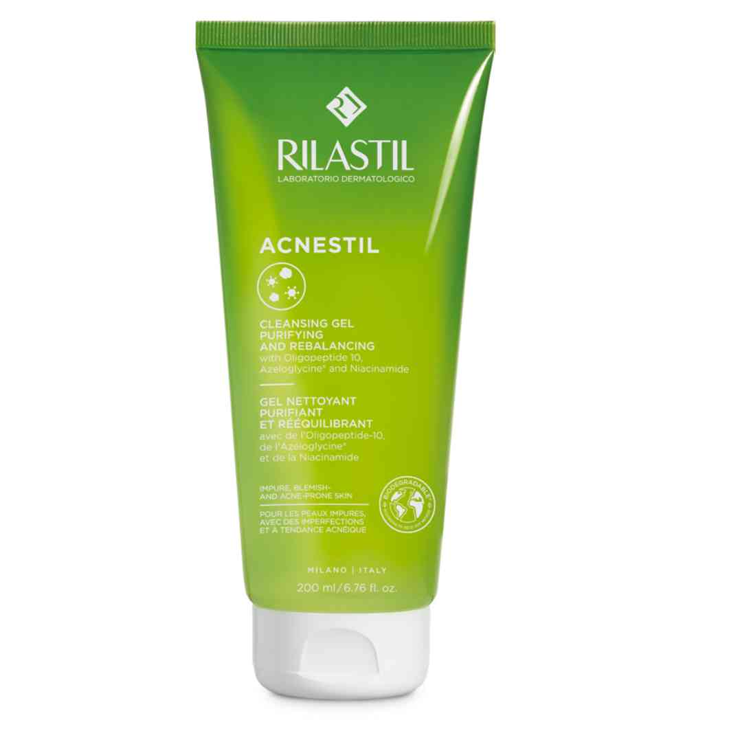 RILASTIL ACNESTIL Gel curatare ten cu tendinta acneica X 200 ml