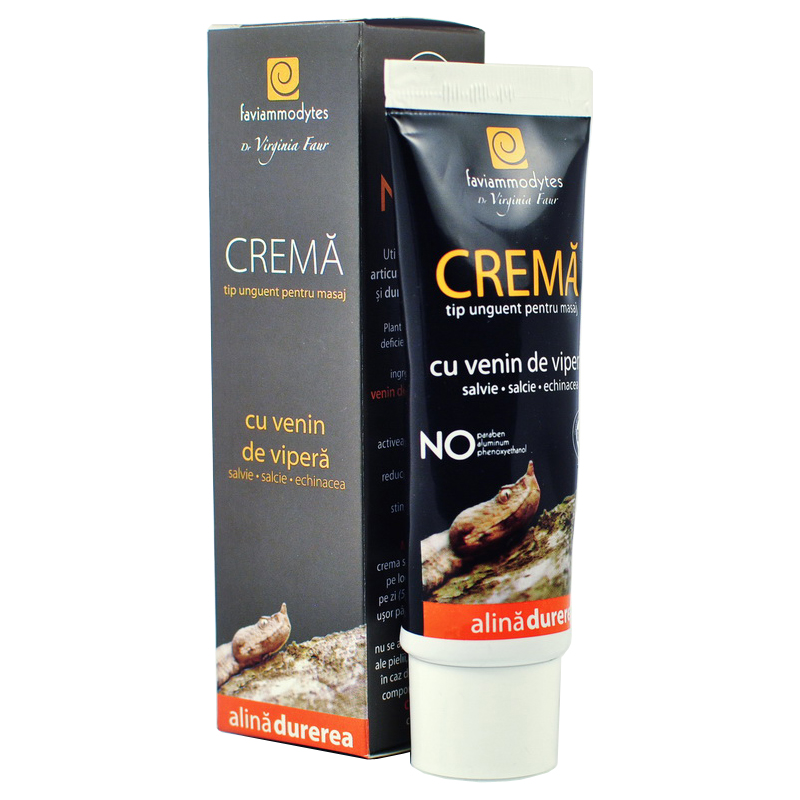 Cremă cu venin de viperă Ammodytes si propolis verde Brazilian, 100 ml, Favisan