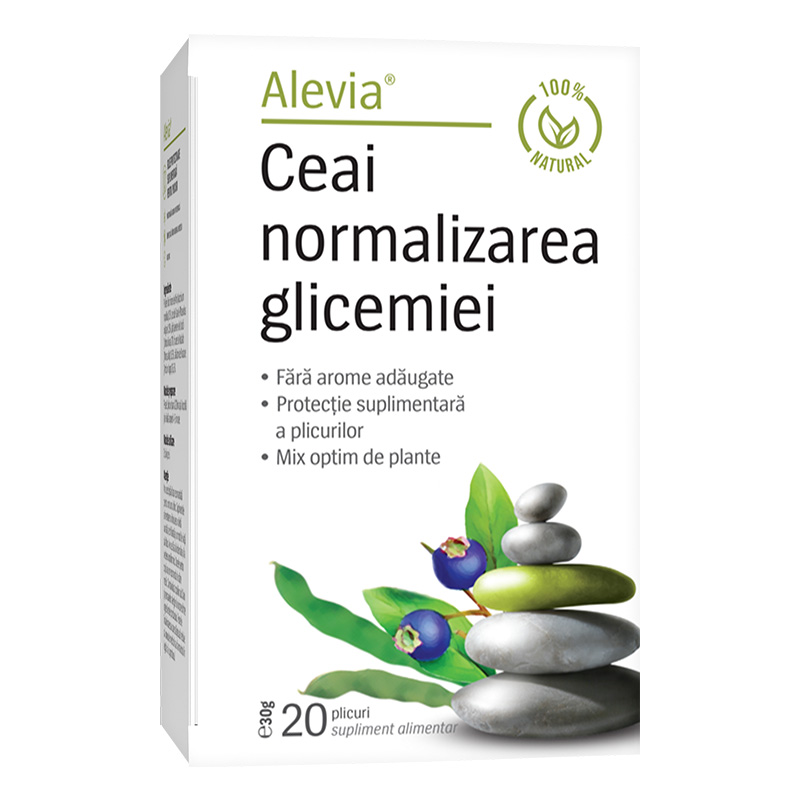  Alevia Ceai normalizarea glicemiei X 20 plicuri