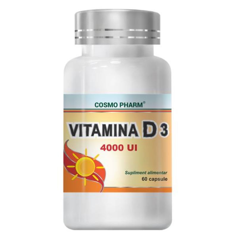 Vitamina D3 4000 UI, 60 capsule Vitamina D3 4000 UI, 60 capsule