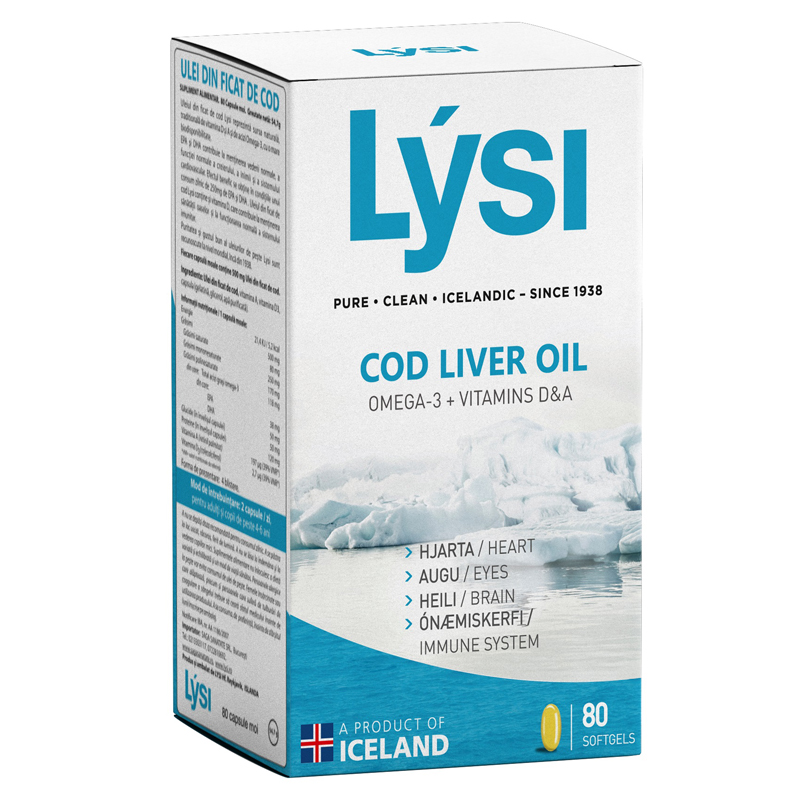 LYSI Ulei din ficat de cod X 80 capsule