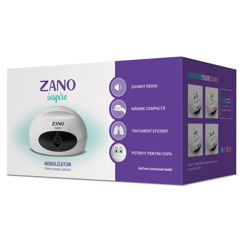 Zano nebulizator ultra portabil cu stikere de personalizare