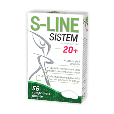 S-line Sistem 40 Ani - Zdrovit, 56 comprimate (Arderea grasimilor) - latinoamericando.ro
