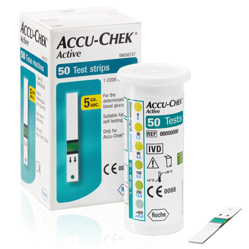 Accu-Chek Active teste de automonitorizare, 50 bucati