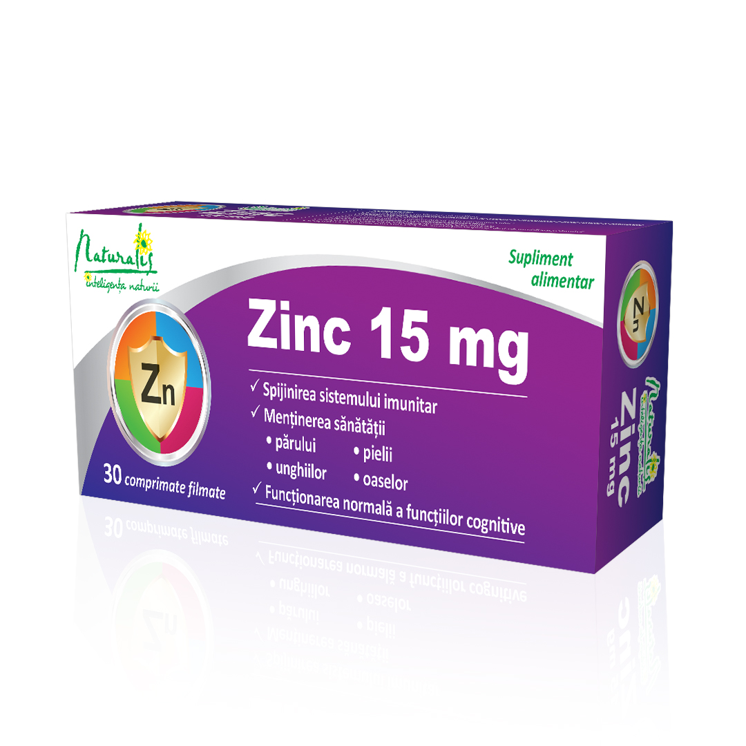 Naturalis Zinc 15 mg X 30 comprimate