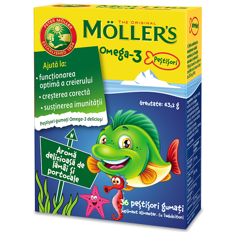 Moller's Omega-3 X 36 pestisori gumati