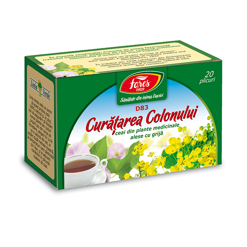 Ceai curatarea colonului, Fares, 50 g | monapainting.ro