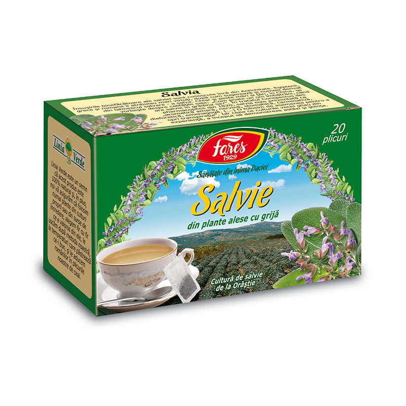 Ceai din frunze de Salvie, Dacia Plant, 50 gr