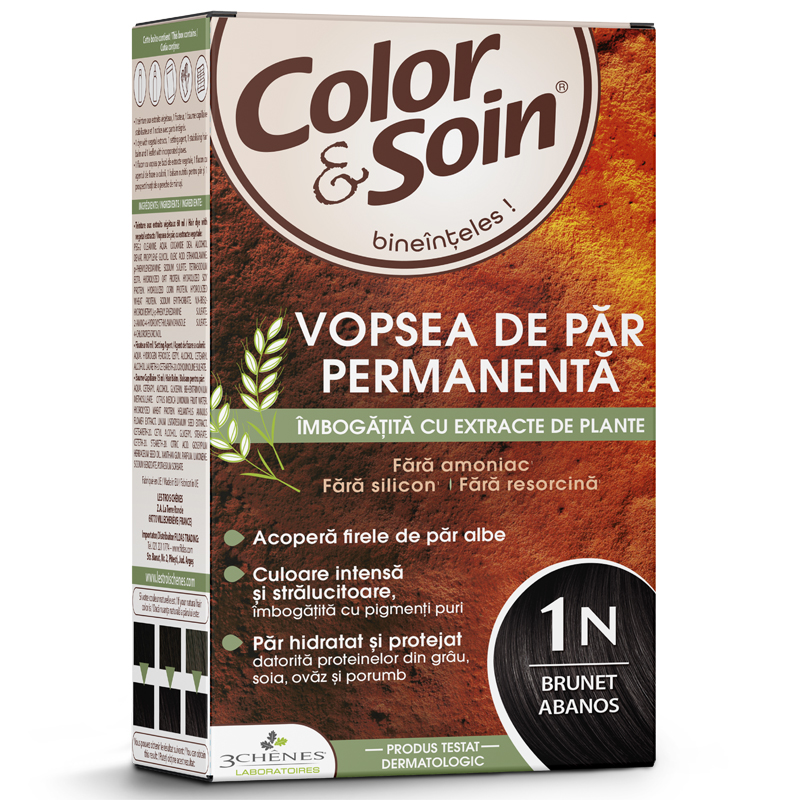 Vopsea de par ebony black 1N