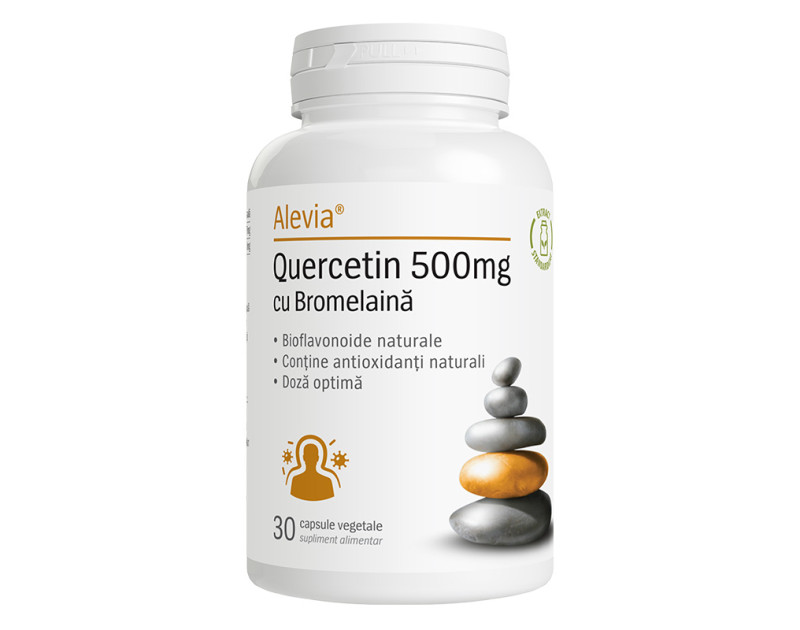 Alevia Quercetin 500mg cu Bromelaina X 30 capsule | Catena.ro