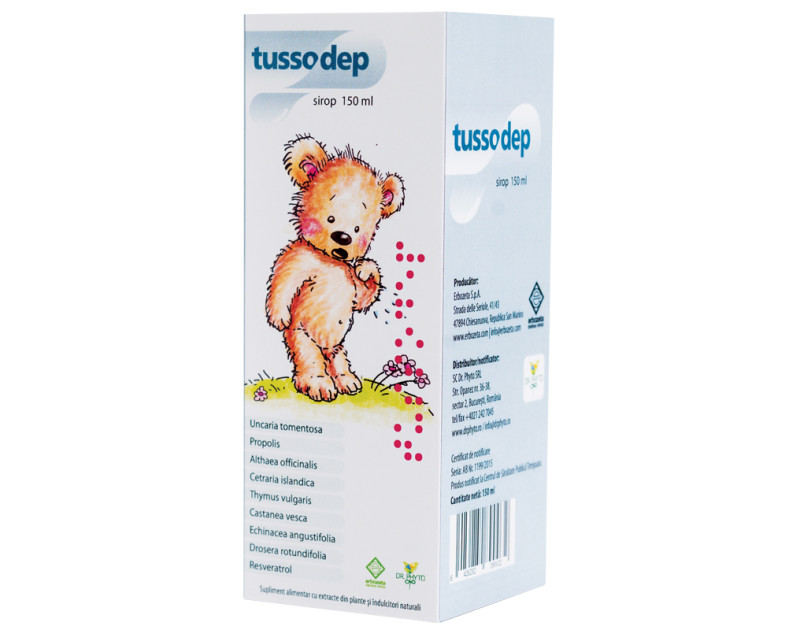 Sirop de tuse pentru copii Tussodep, 150 ml, Dr. Phyto | Catena.ro