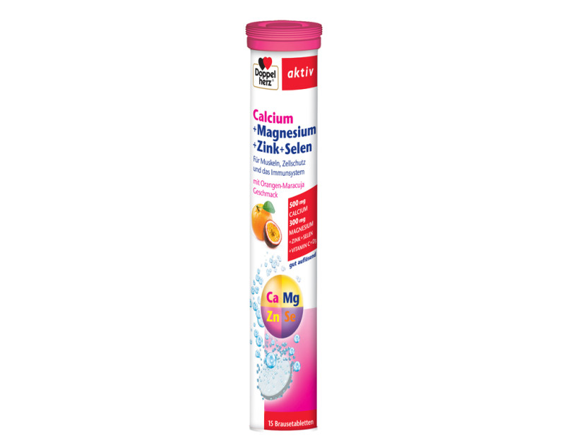 Doppelherz Aktiv Ca+Mg+Zn+Se X 15 comprimate efervescente | Catena.ro
