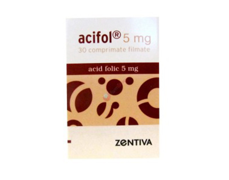 Acifol 5 mg, 30 comprimate, Zentiva | Catena.ro