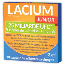 Zdrovit Lacium 25 miliarde UCF X 10 capsule cu eliberare prelungita