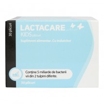 Lactacare Kids x 30 plicuri - pentru protectia florei intestinale