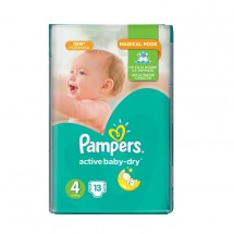 Pampers nr.4 Active Baby 7-14 kg x 13 buc