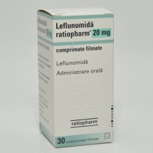 Leflunomida Ratiopharm 20 mg, 30 comprimat filmate