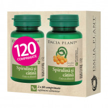 DAC.PL Spirulina&catina x 60cps. 1+1 cadou